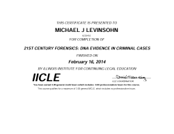 21st Century Forensic Feb 2014
